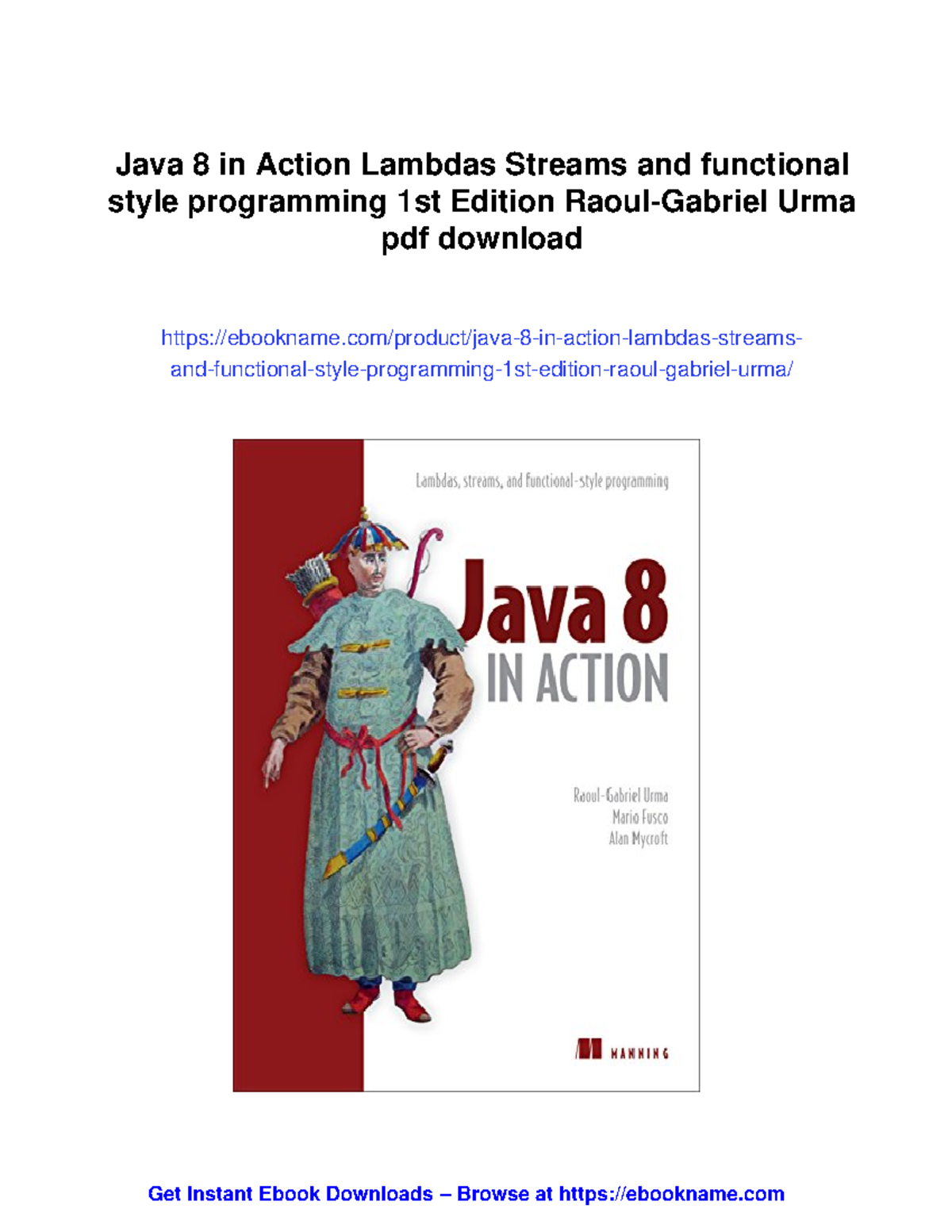 Java 8 in Action: Lambdas, Streams & Functional Programming (1st Ed ...