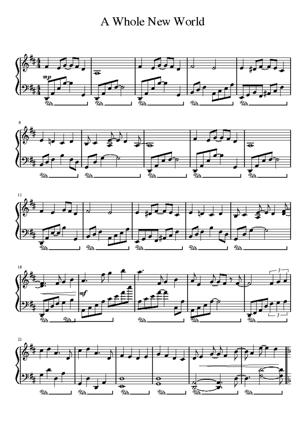 楽譜まとめ The Pirate Whip for Solo Piano - The Fold (Ninjago) Sheet Music