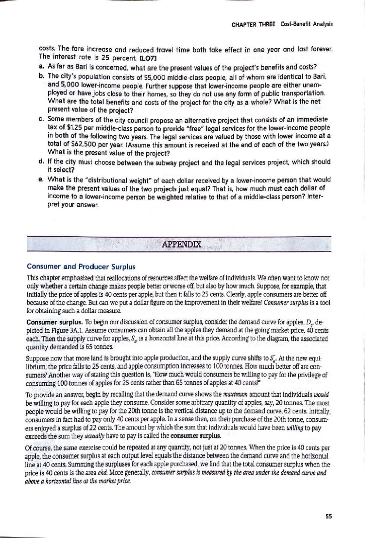 CHAPTER 3: Cost Analysis and Consumer Surplus in Economic Projects ...