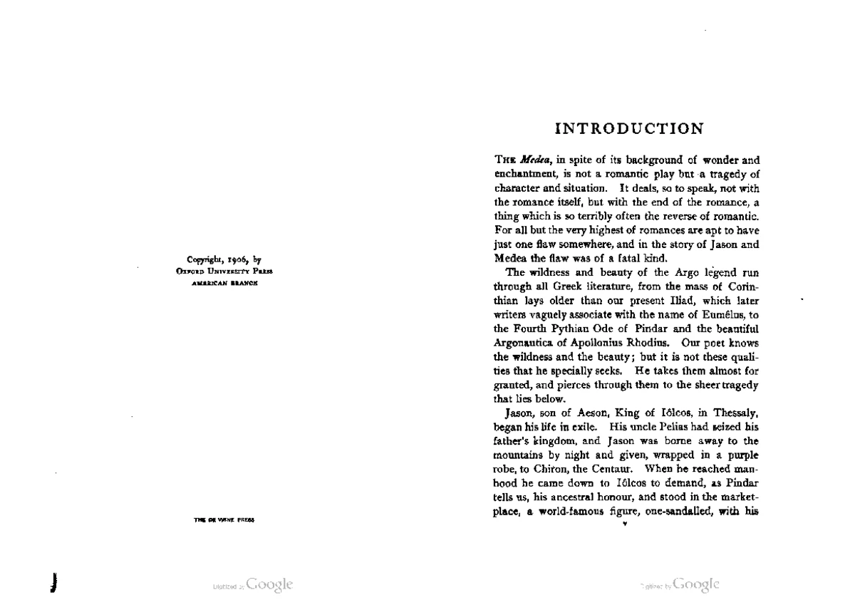 Euripides' Medea: Complete Play Script with Commentary and Notes - Studocu
