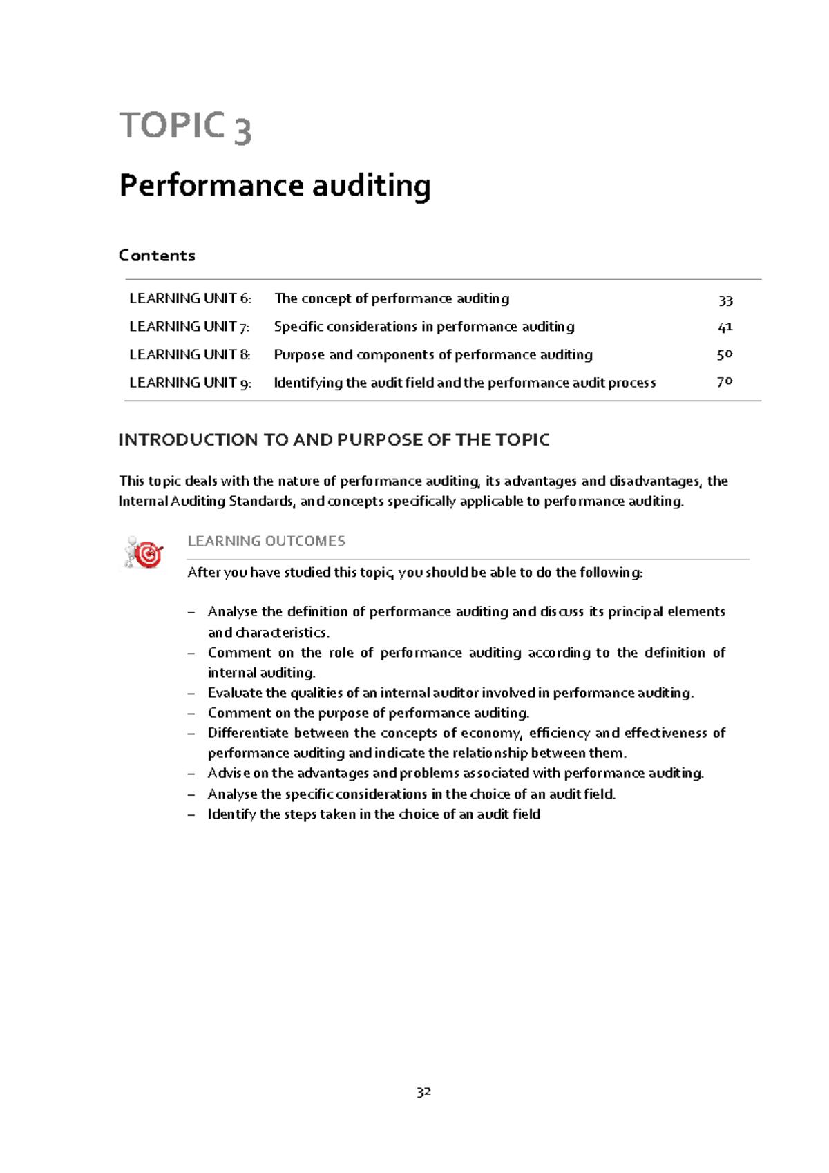 AUI3703: Comprehensive Guide on Performance Auditing Principles - Studocu