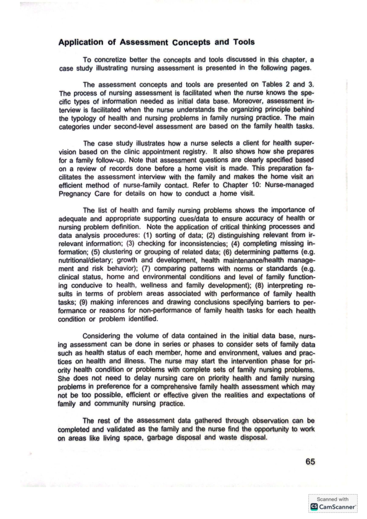 Nursing Assessment Case Study: Application of Concepts & Tools - Studocu