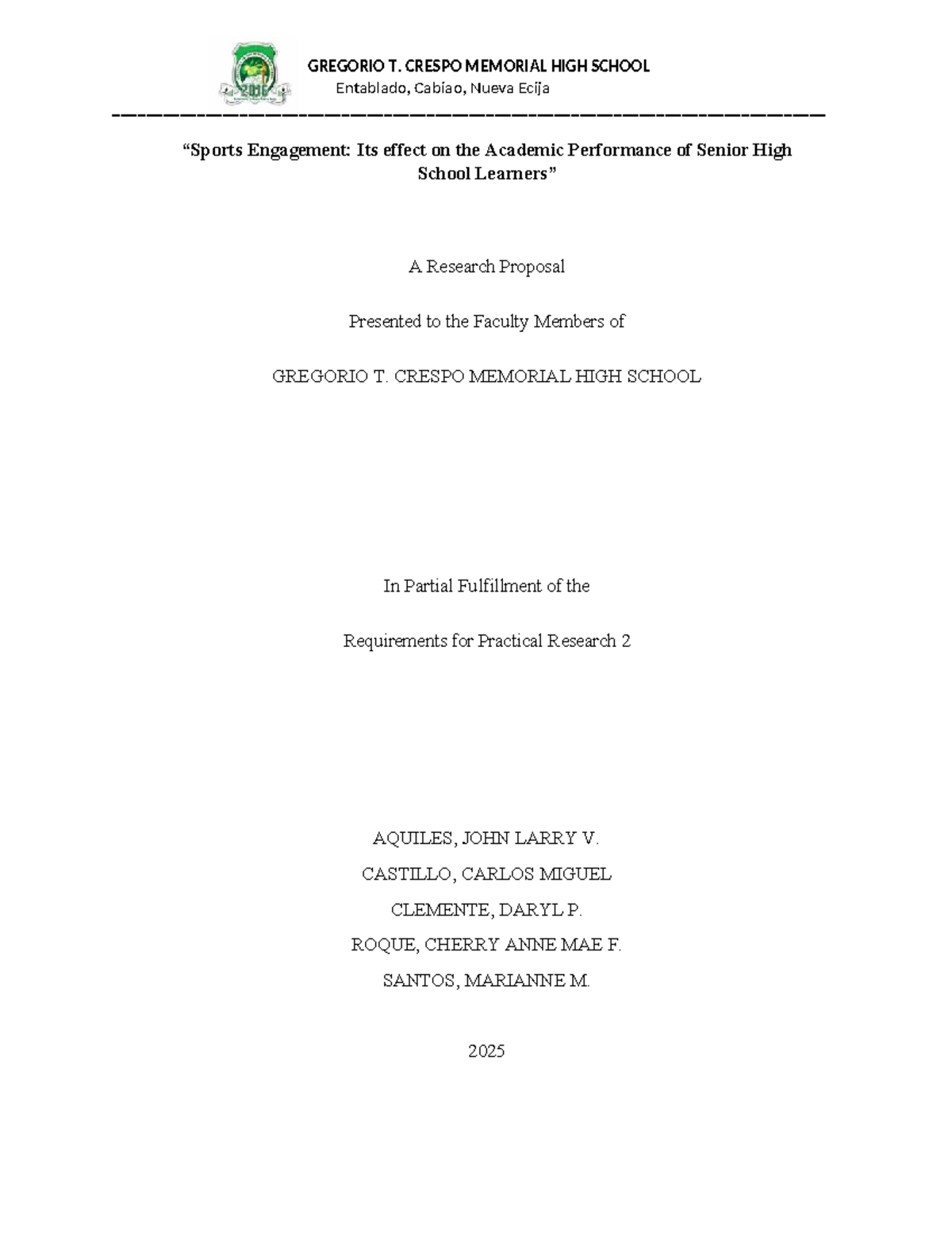 Effects of Sports Engagement on Academic Performance: A Research ...
