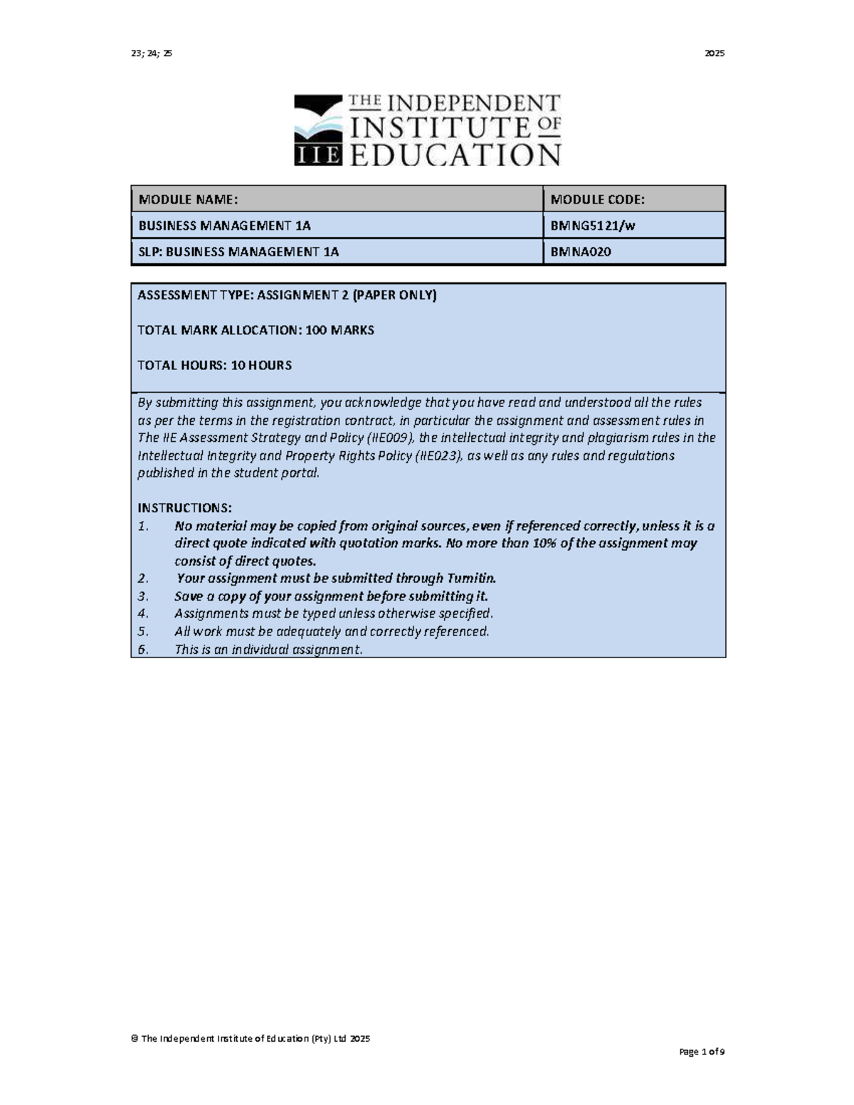 Business Management Assignment 2: Understanding Entrepreneurial ...