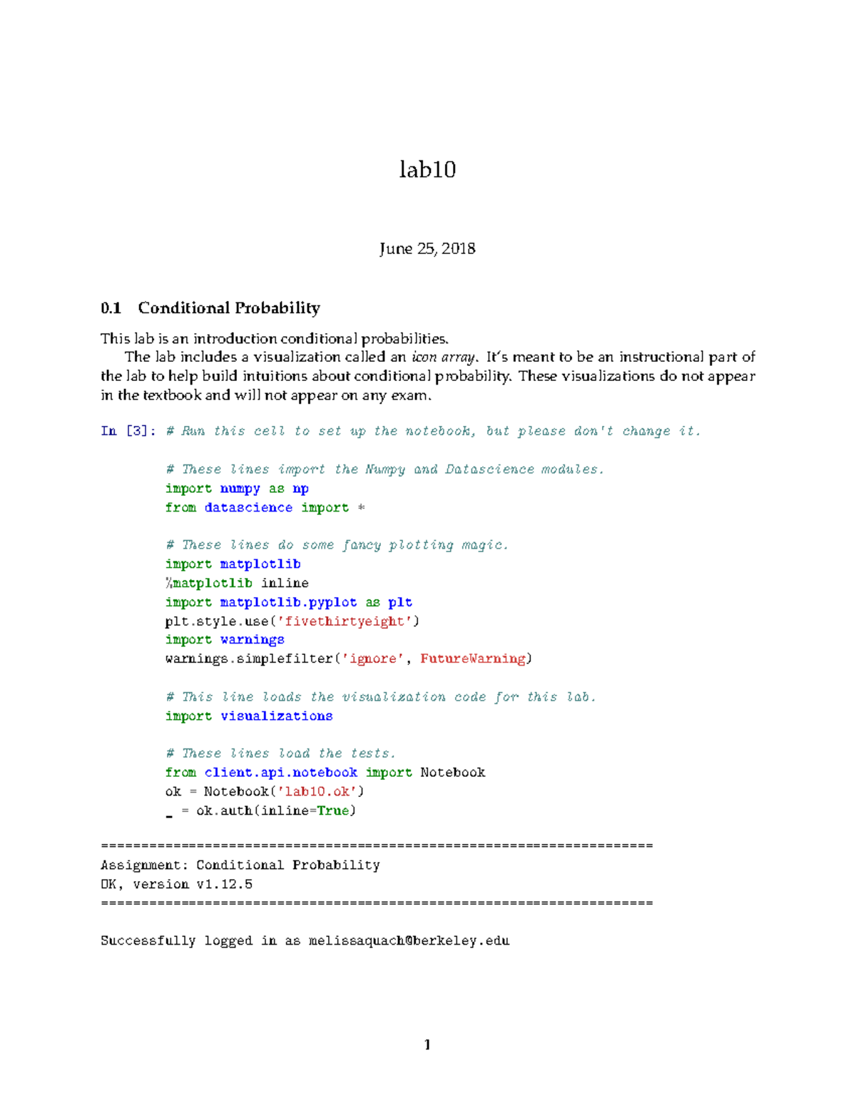 DSC 100 - Lab 22: Conditional Probability Explained - Studocu