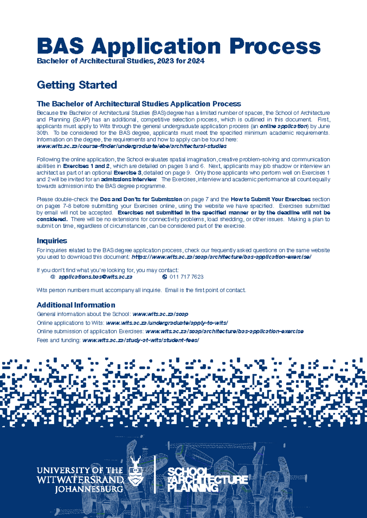 BAS Admissions Process & Exercises Guide for 2023-24 - Studocu