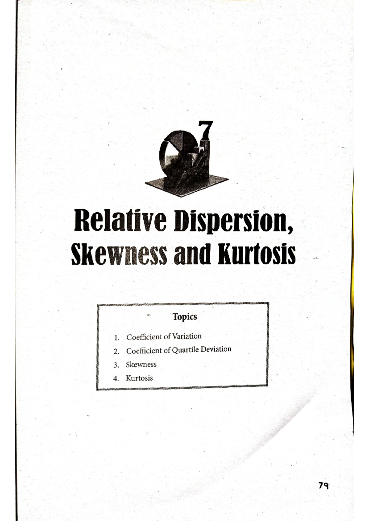 Relative Dispersion, Skewness & Kurtosis Analysis (STAT 101) - Studocu