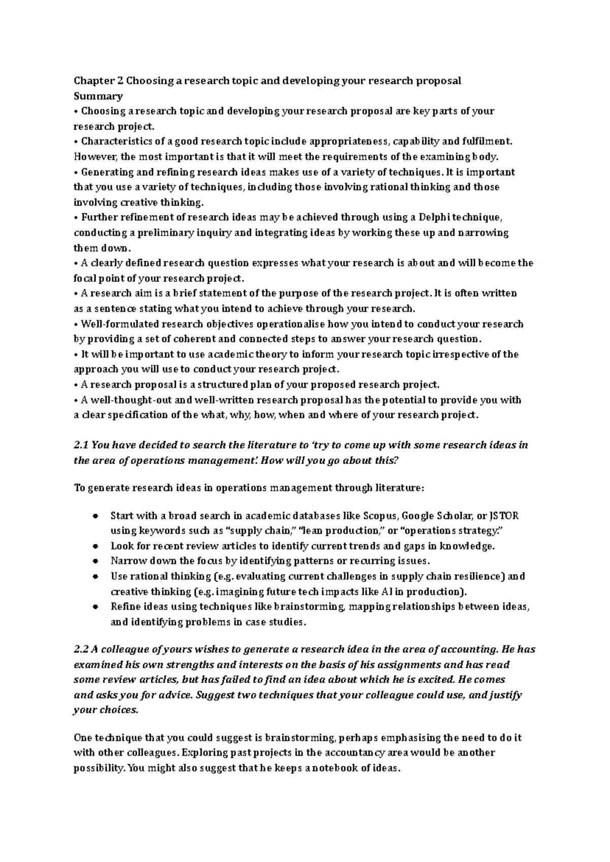 PPNC - Chapter 2: Research Topic Selection & Proposal Development ...