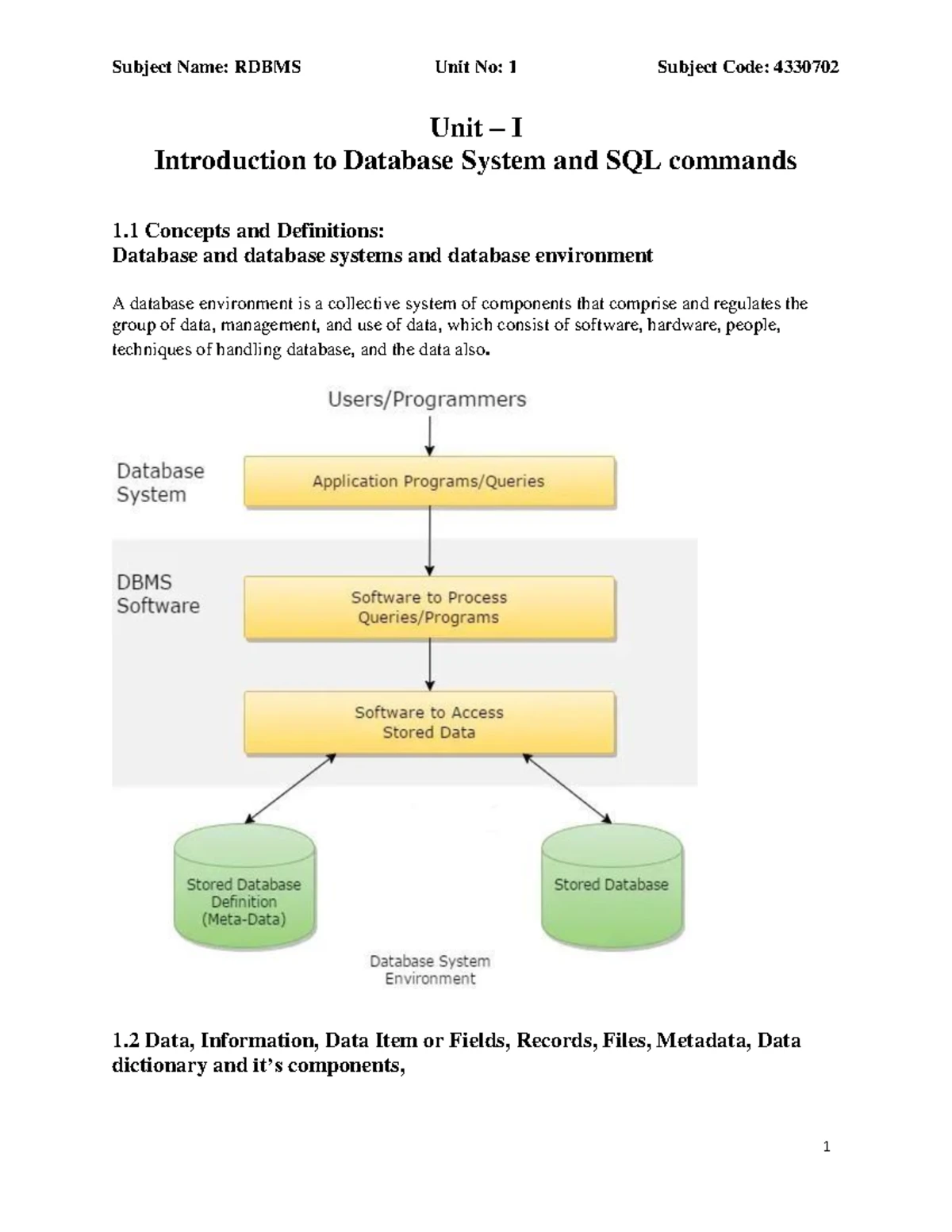 Rdbms-UNIT-2 - dfh - Unit – II SQL In built functions and Joins 2 ...