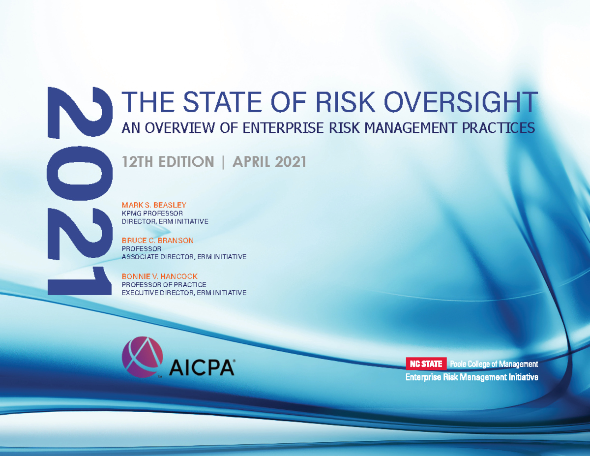 Questionnaire - Enterprise Risk Management Practices Overview - Studocu