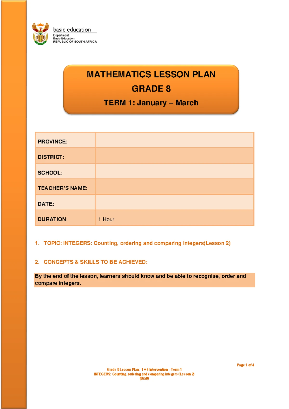 2023 Grade 8 Mathematic Paper 1 Corrected - GRADE 8 MATHEMATICS ...