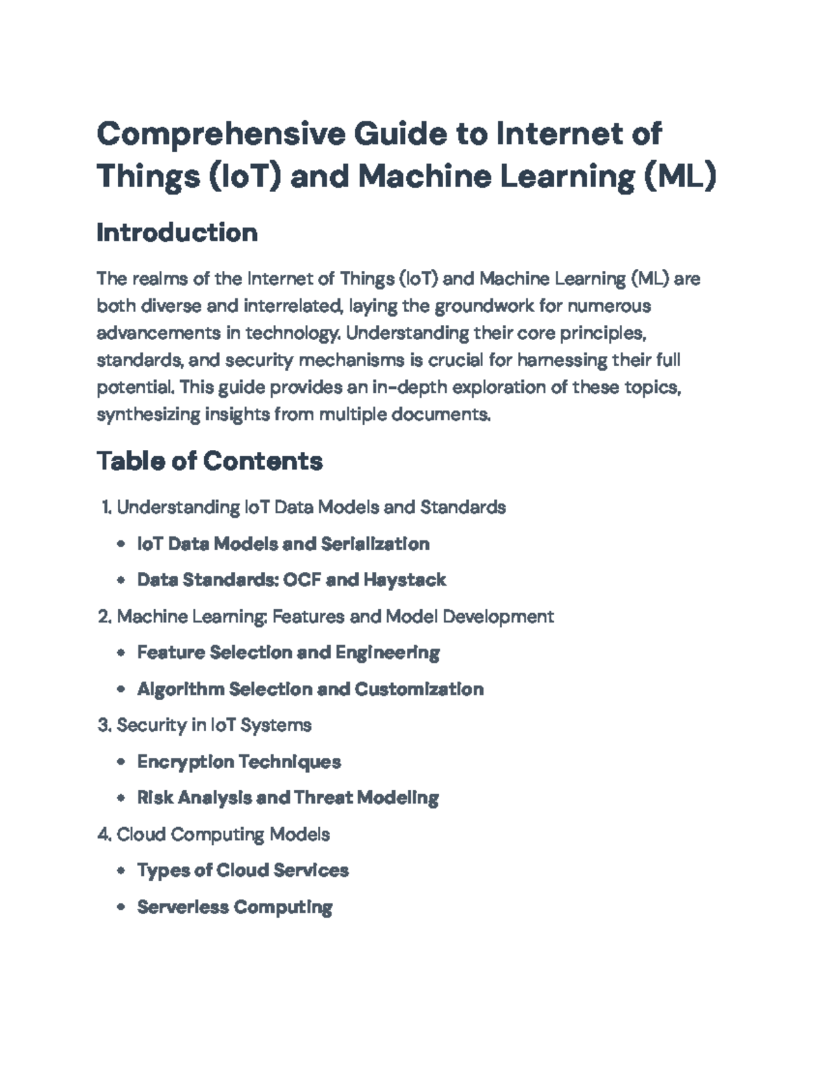 Comprehensive Guide to IoT and Machine Learning: Data, Security, and ...