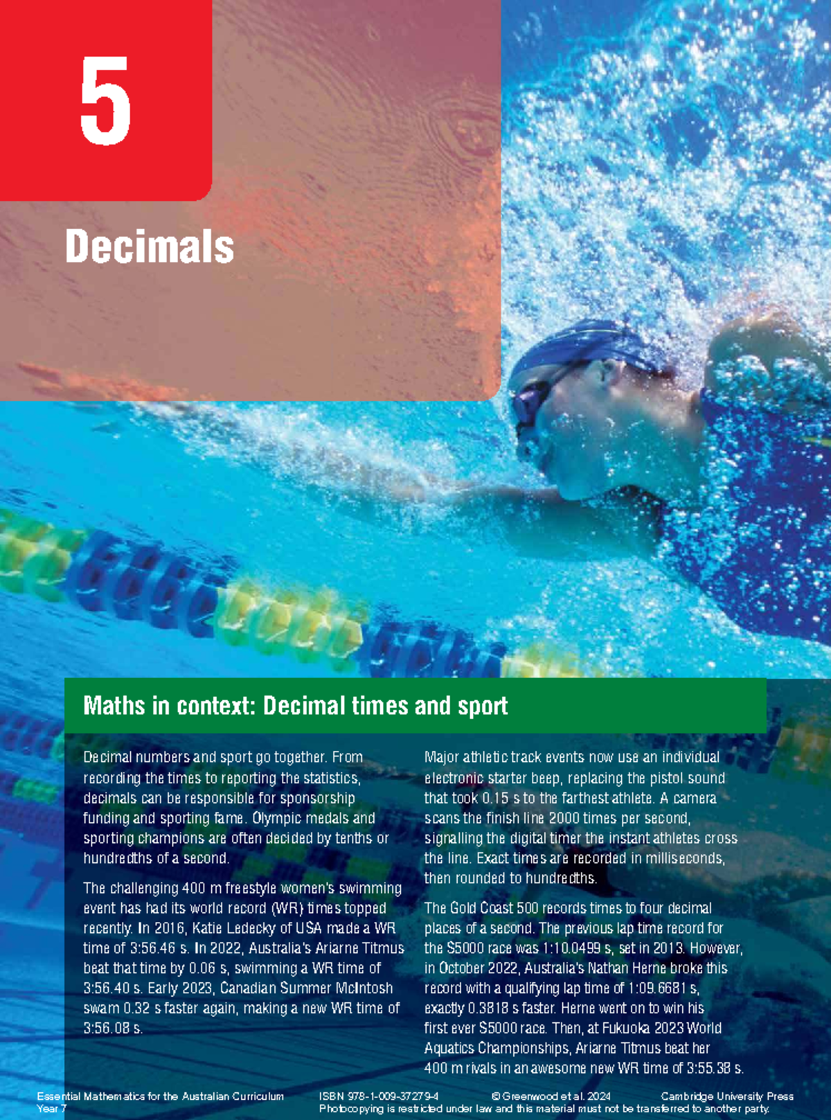 Chapter 5: Decimals in Context - Essential Mathematics Year 7 (ACARA ...
