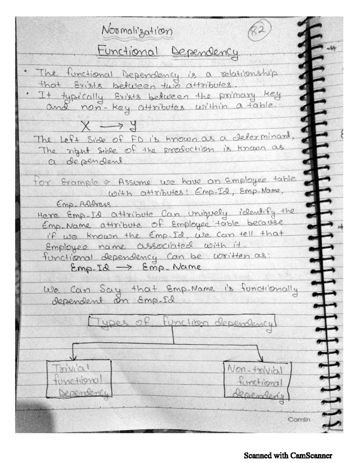 DBMS Normalization and Functional Dependency Notes - Part 2 - Studocu
