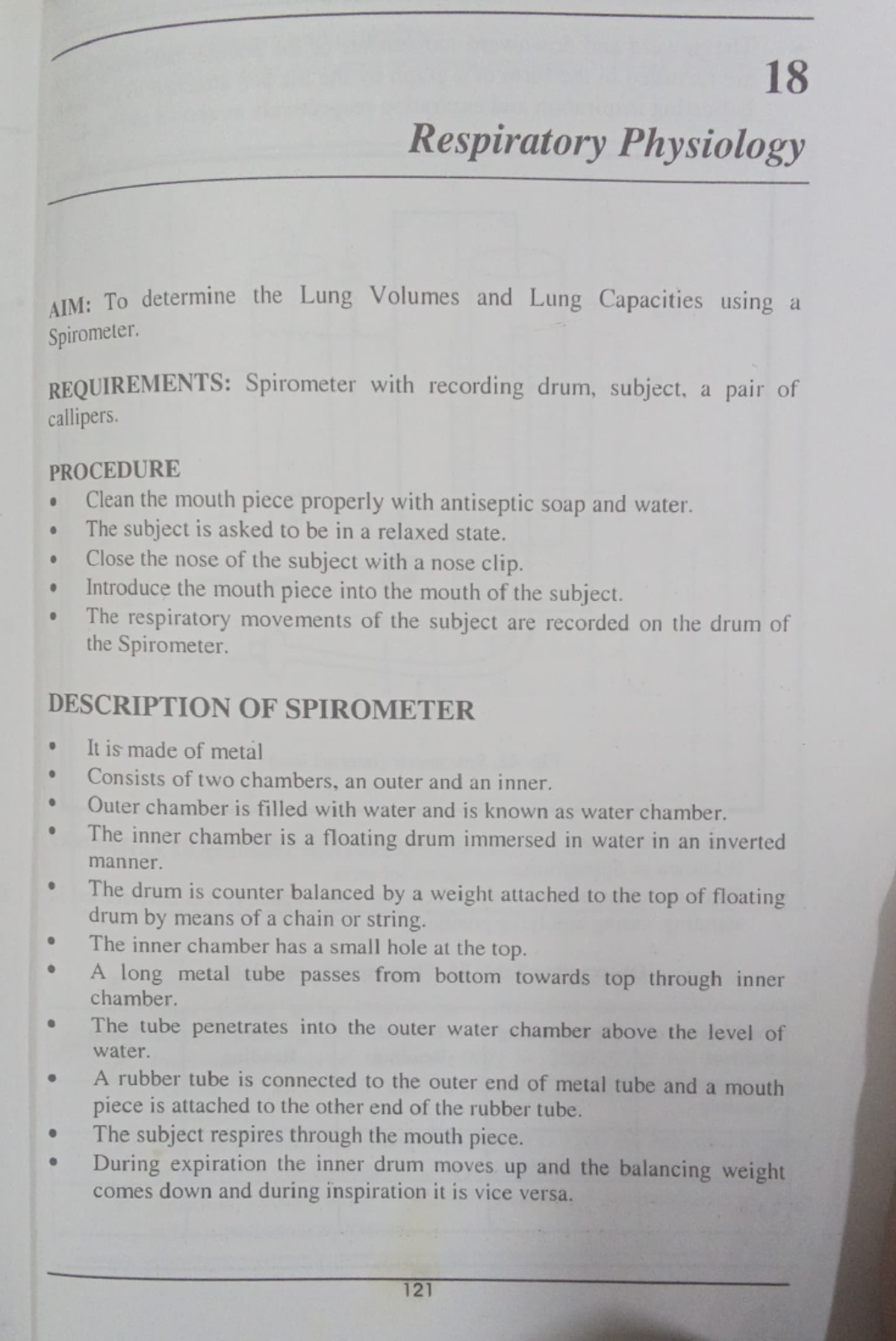 18 Respiratory Physiology: Spirometry for Lung Volumes & Capacities ...