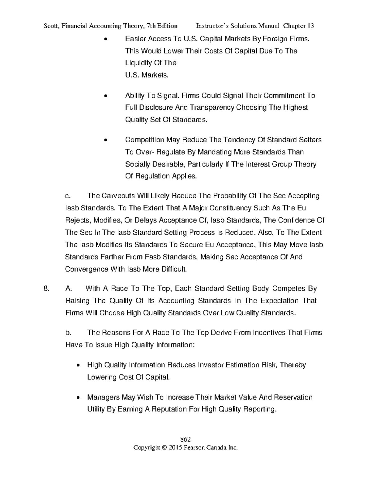Solutions Manual for Financial Accounting Theory (7th Ed) - Ch 13 - Studocu