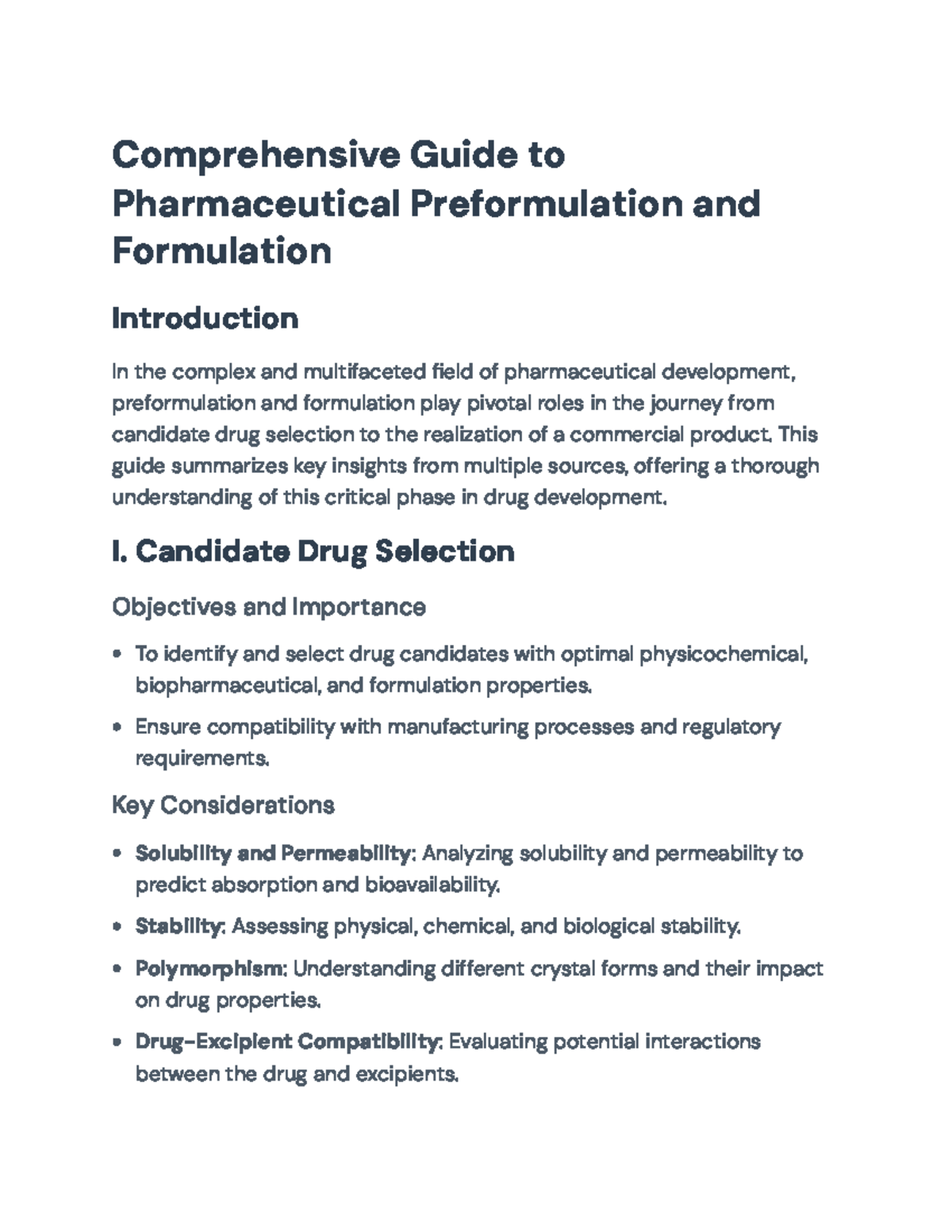 Comprehensive Guide to Pharmaceutical Preformulation & Formulation ...