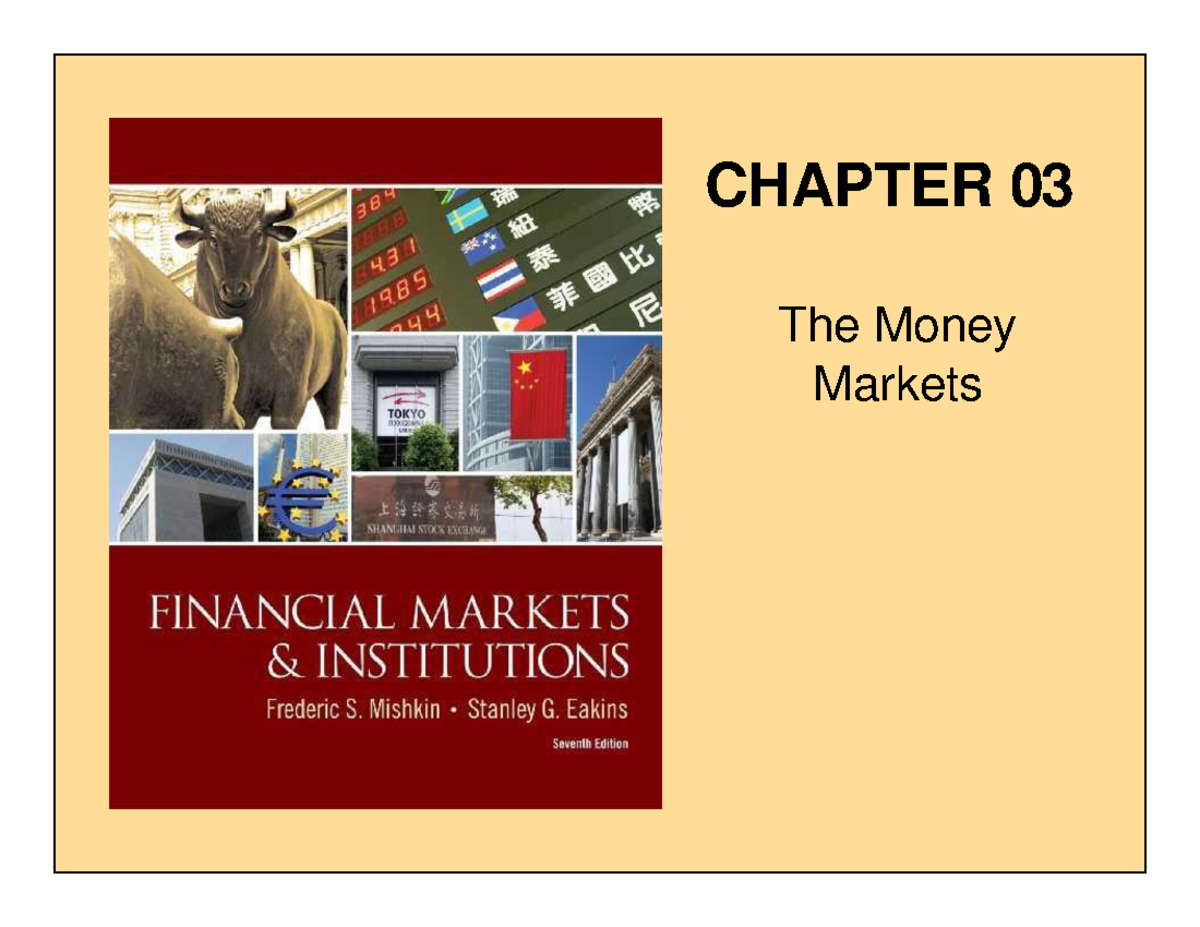 CHAPTER 03 Money Markets: Overview and Key Instruments - Studocu