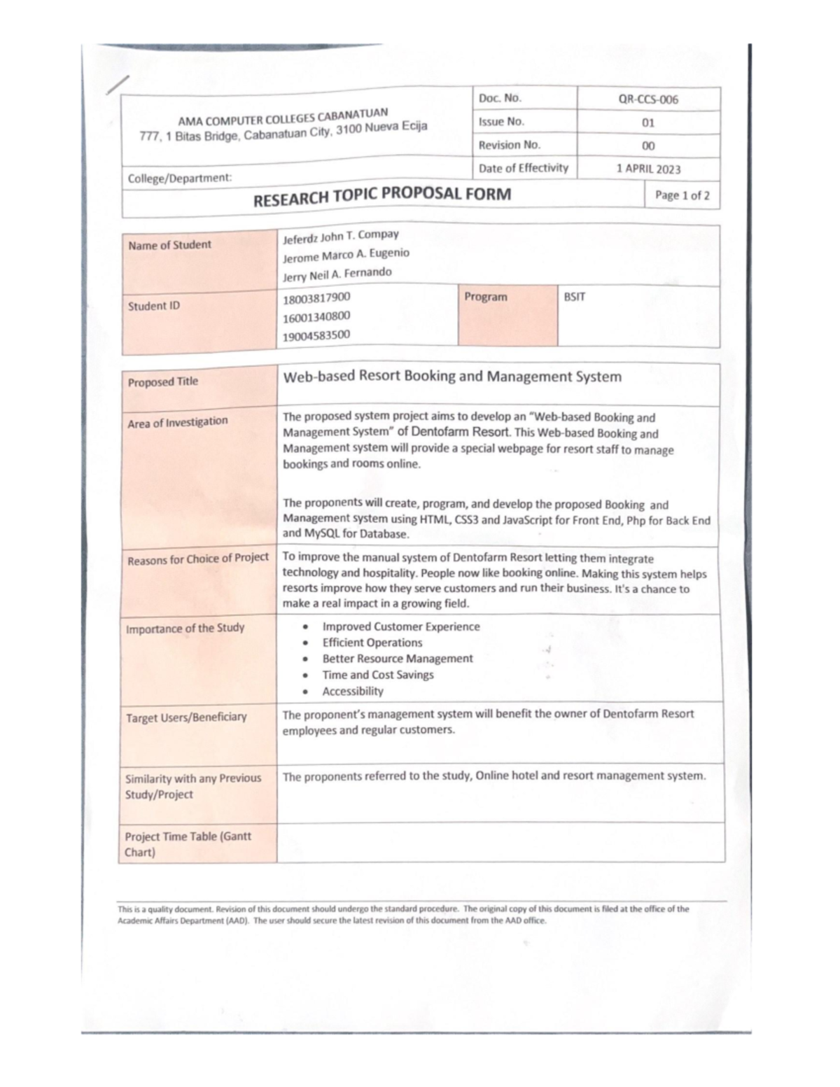 Eugenio Topic Proposal Signed - IT Capstone Project and Research 1 ...