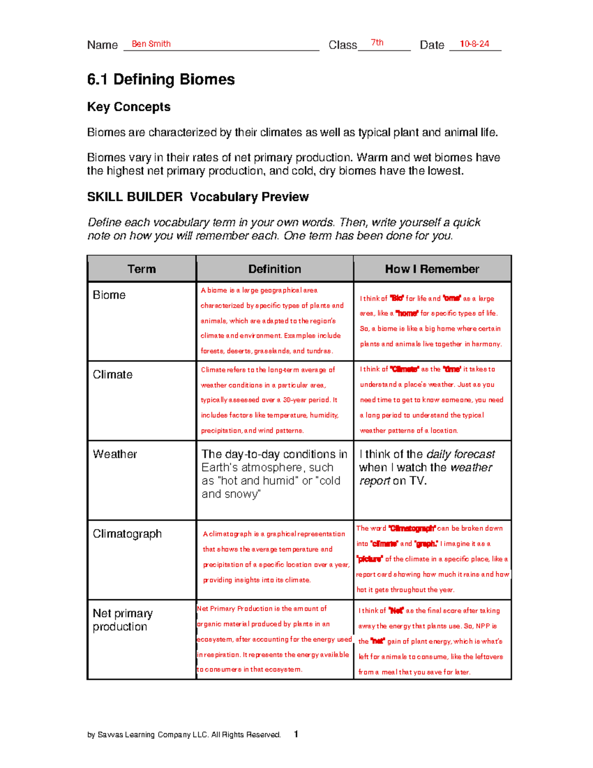 Biomes Overview - Key Concepts and Vocabulary (BIO 101) - Studocu