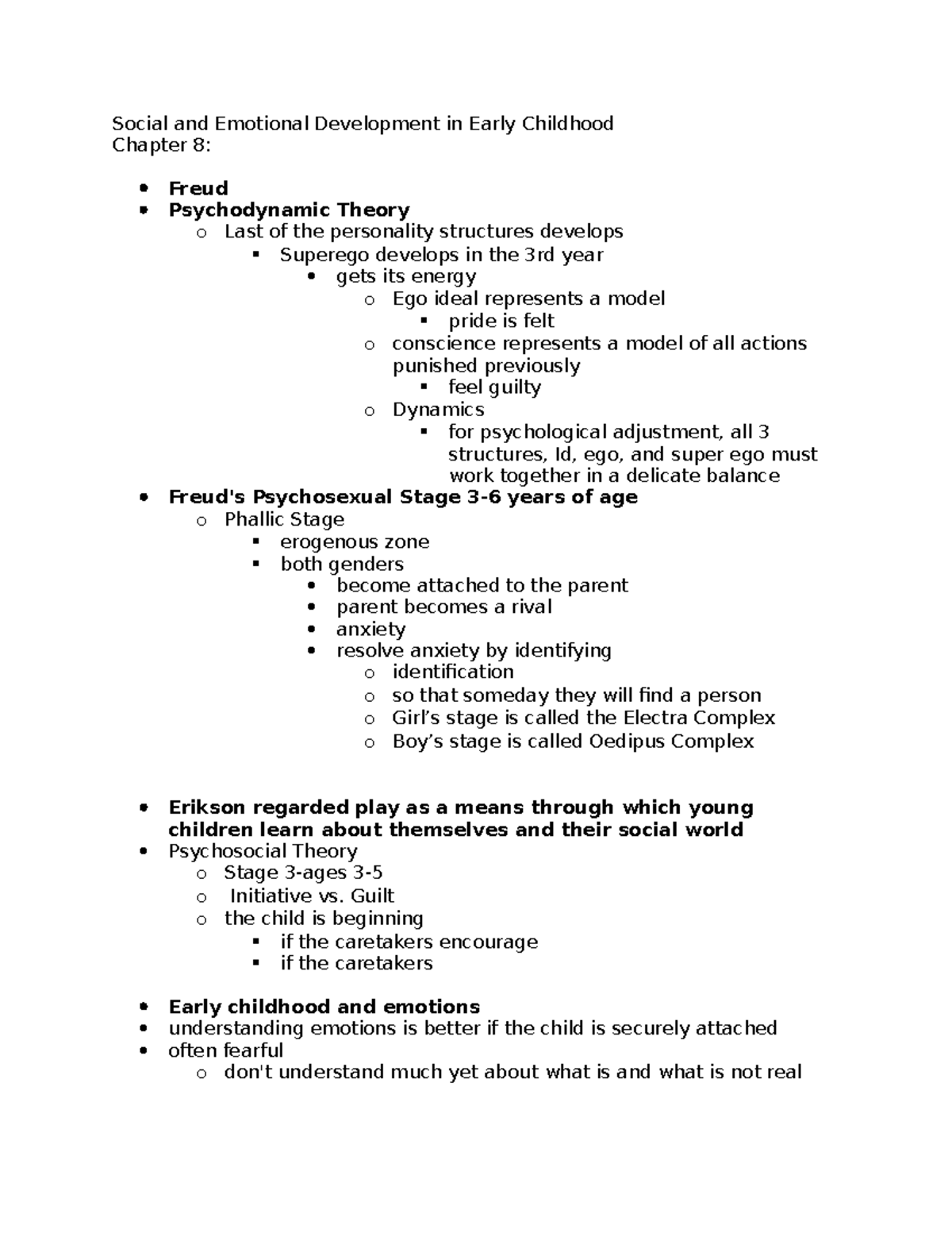 Social and Emotional Development in Early Childhood - Guilt o the child is beginning if the ...