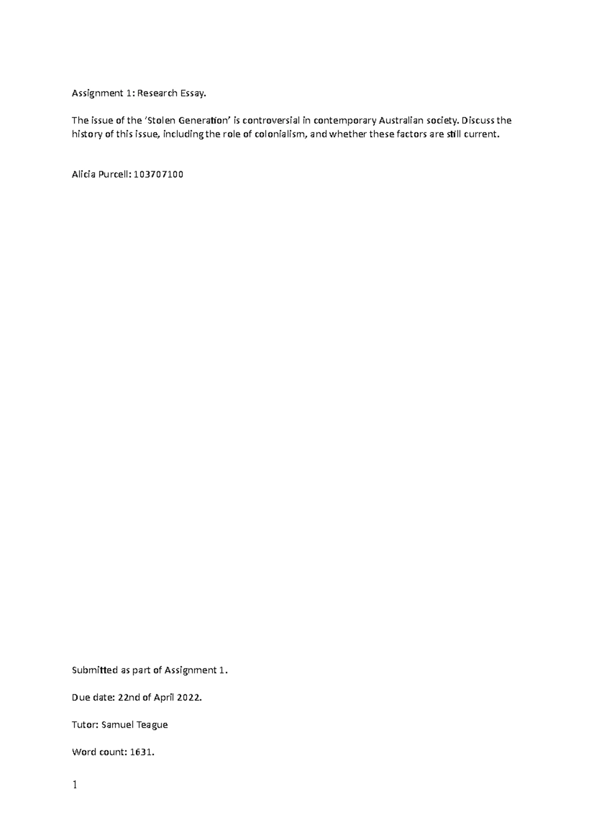 INS 101 Reflection Essay: Understanding Indigenous Perspectives in ...