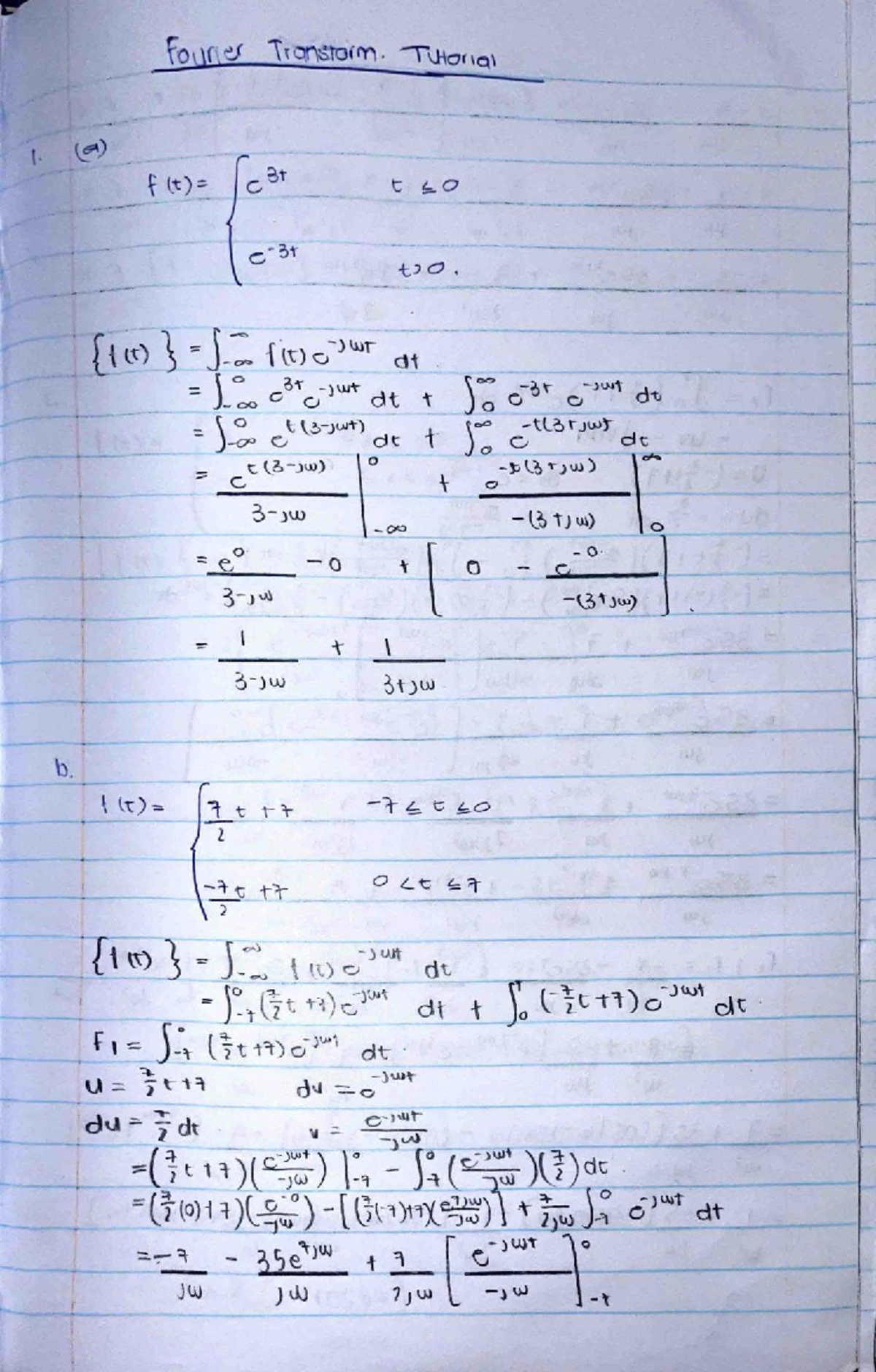 Fourier Transform Study Notes (Course Code: ST3) - Studocu
