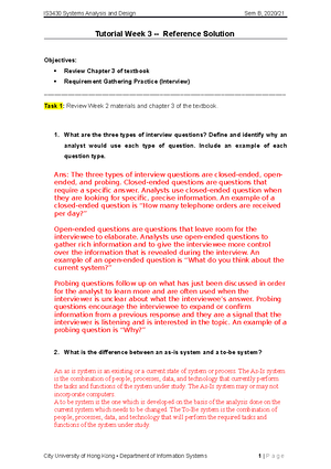 IS3430 Tutorial wk9 Reference Solution 2023v1 - Tutorial Week 8 ...