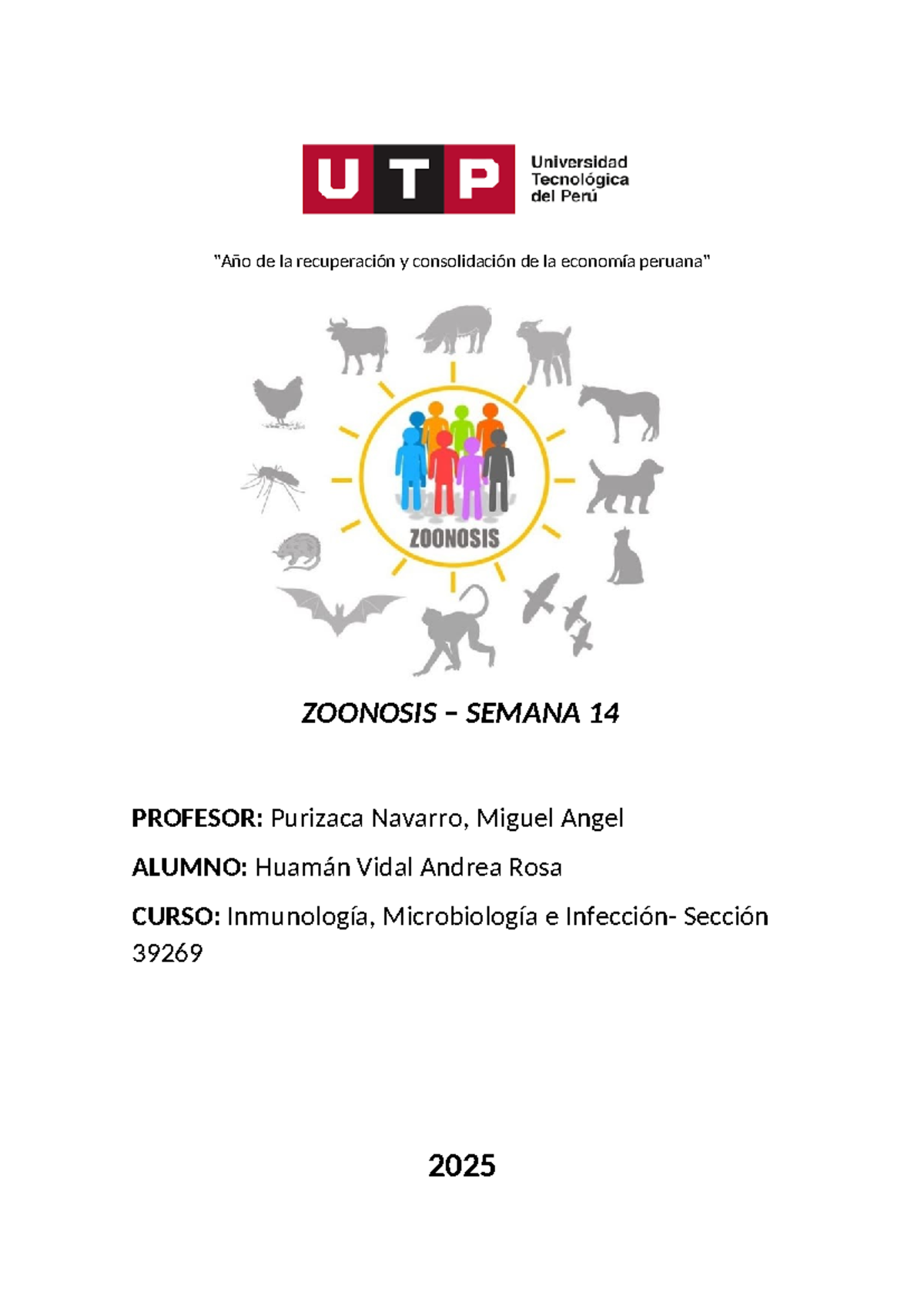Zoonosis y Enfermedades Metaxénicas - Inmunología 39269 - Studocu
