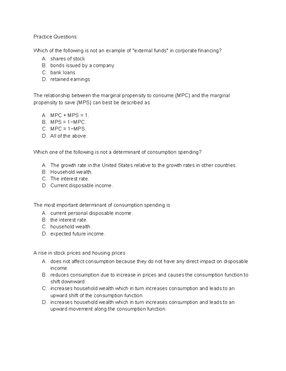 Mylab Econ Midterm 2: Key Concepts and Practice Questions - Studocu