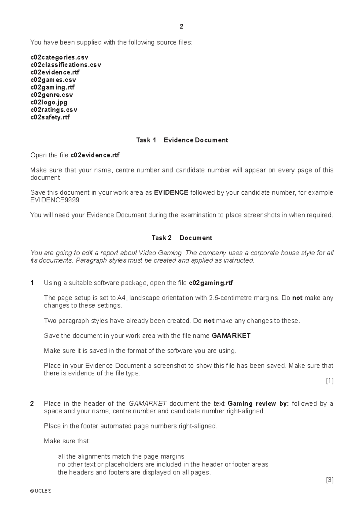 ICT 0417 Paper 2 NEW - Coursework Evidence and Reports - Studocu