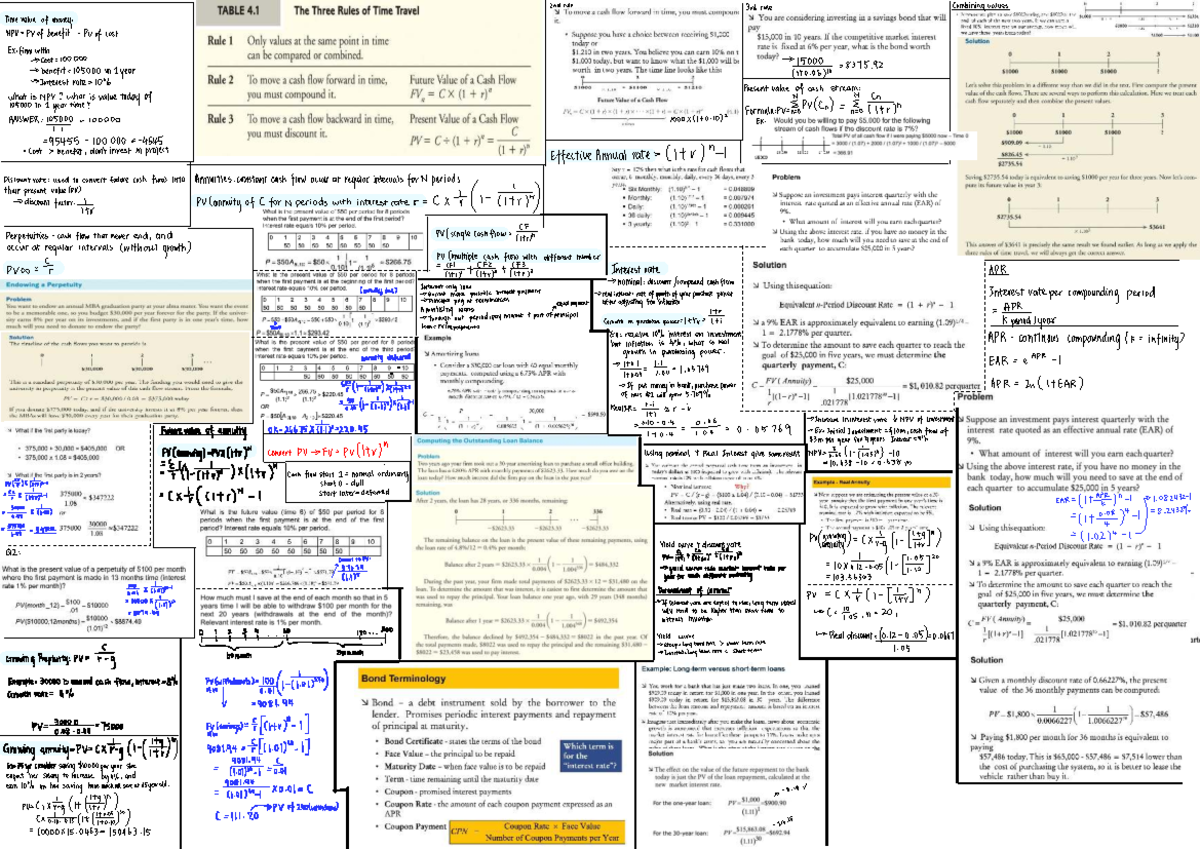 Test - Random: NPV and Time Value of Money Concepts in Finance - Studocu