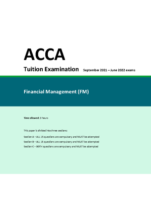 D18 APM QP - AN EXAM PAPER - Strategic Professional – Options Advanced ...