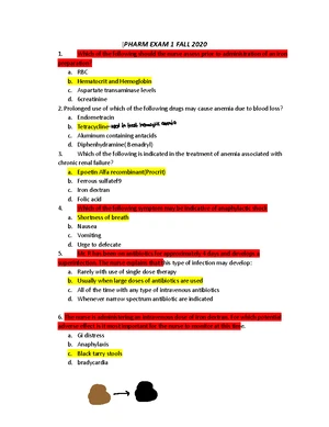 Pharm 101: Exam 1 Study Guide & Key Concepts for Drug Evaluation - Studocu