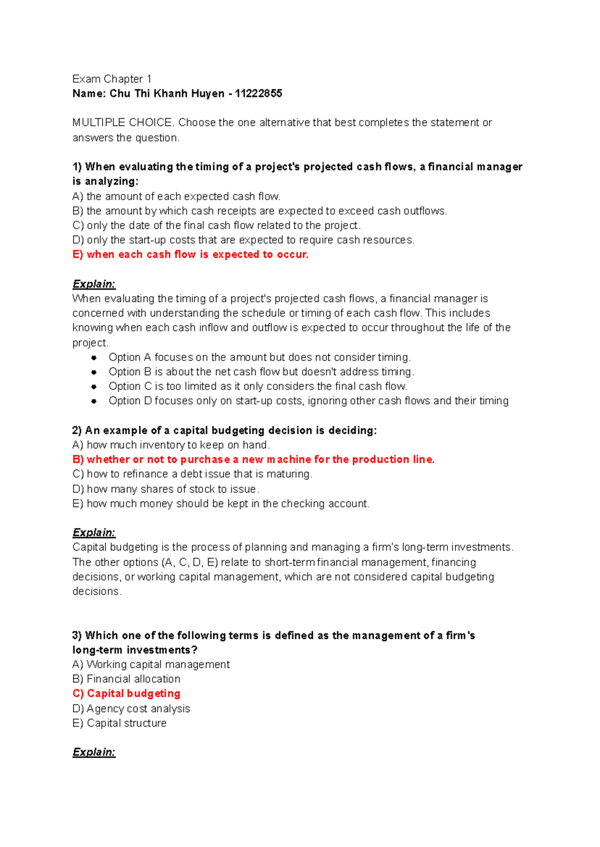 Chapter 1 - Quiz - Financial Management Concepts (FIN 101) - Studocu