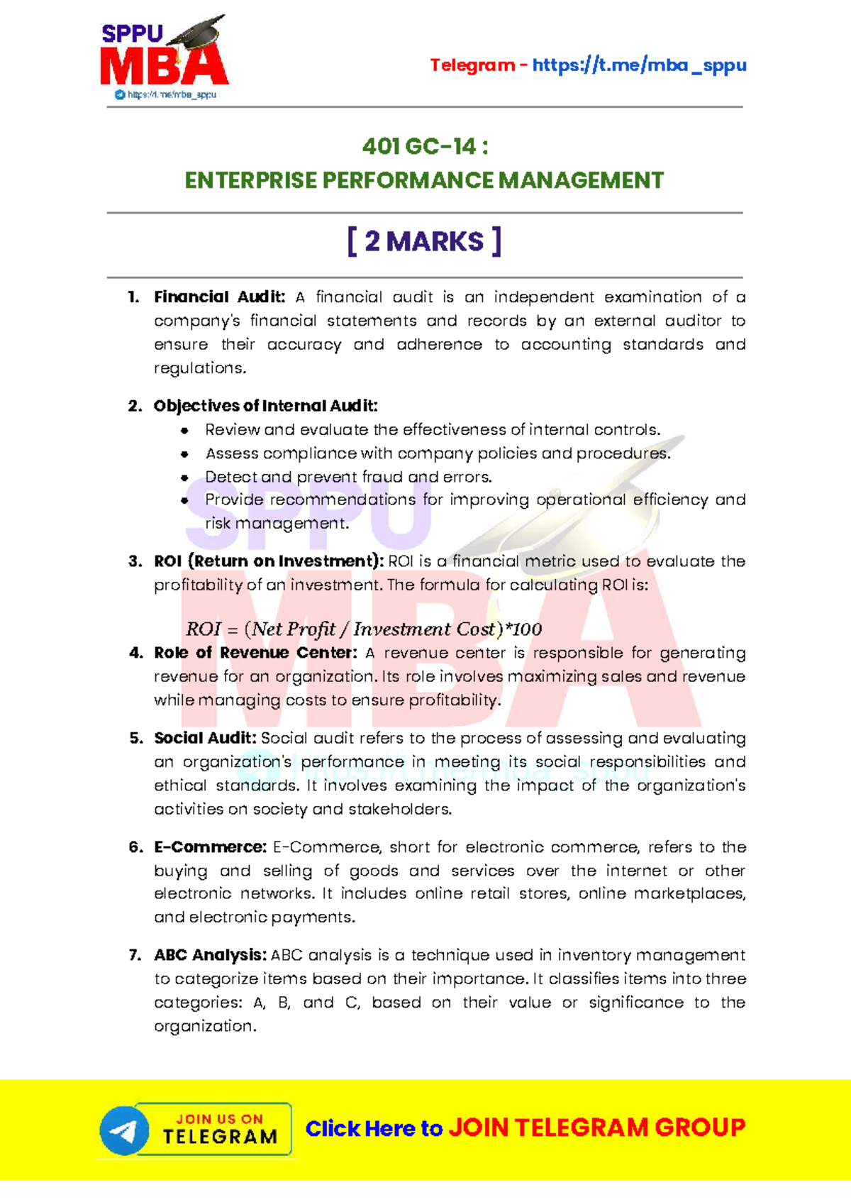 Enterprise performance management (EPM) notes for MBA 4th sem - Studocu