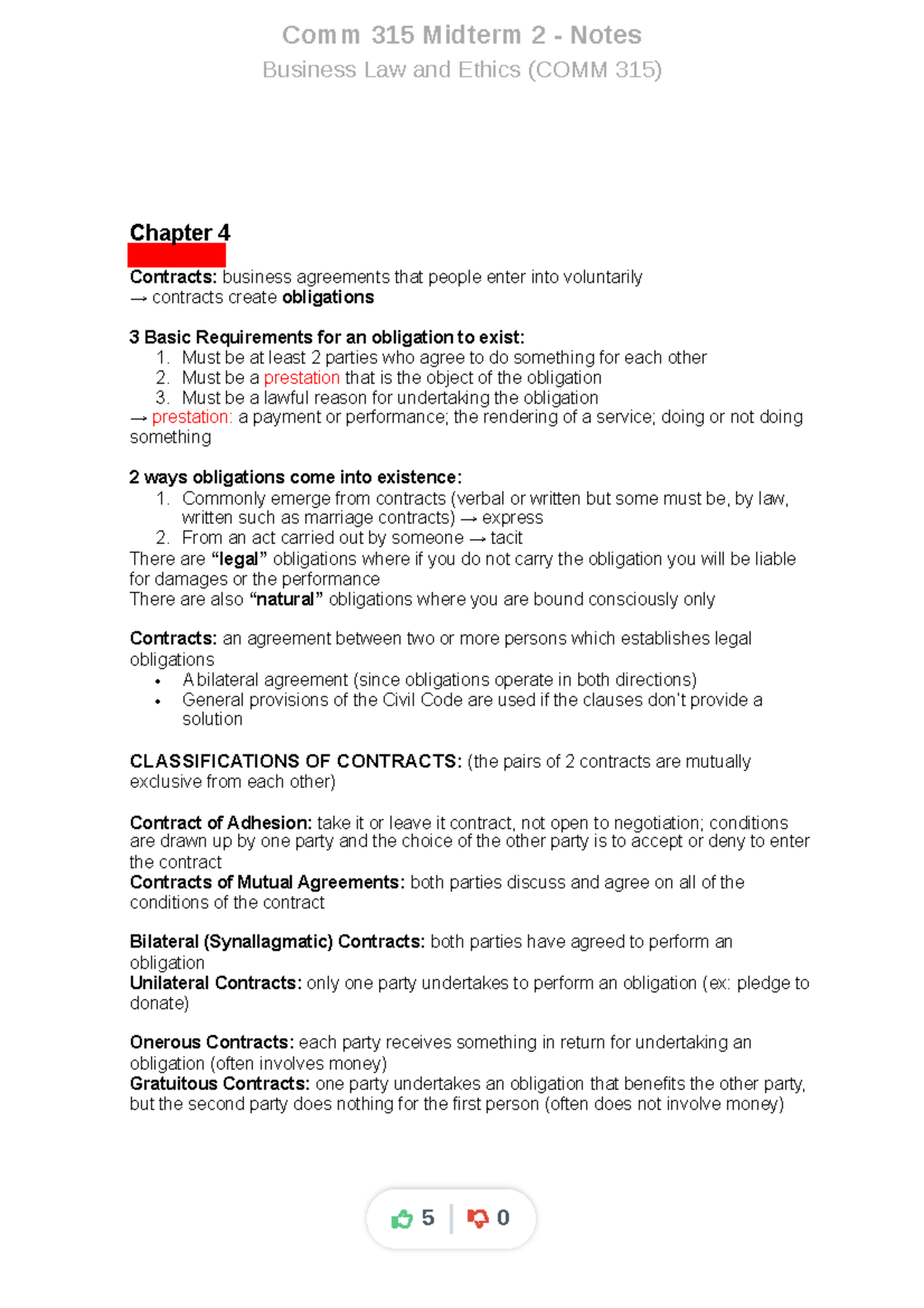 Dlstudocu - COMM 315 - Comm 315 Midterm 2 - Notes Business Law and ...