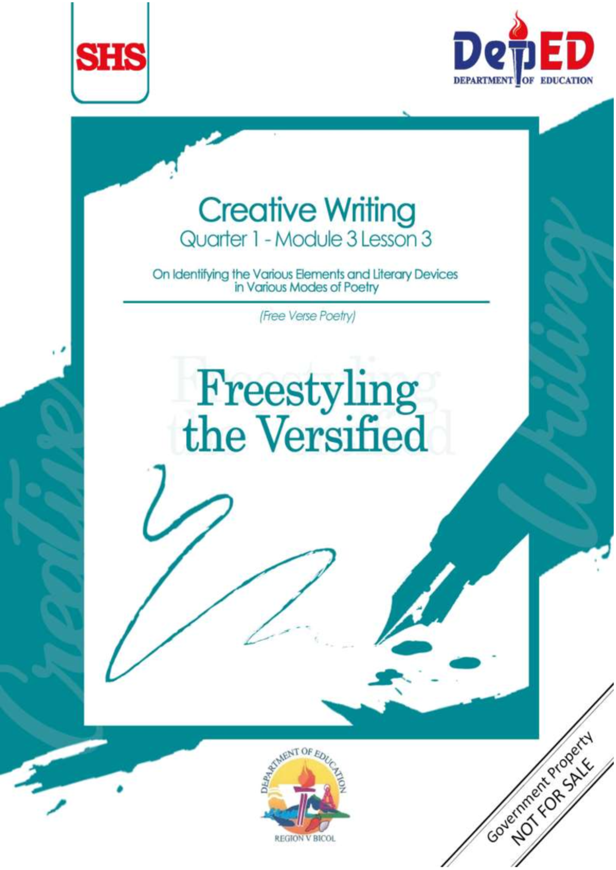SHS CREATIVE WRITING MODULE: Exploring Free Verse Poetry Techniques ...