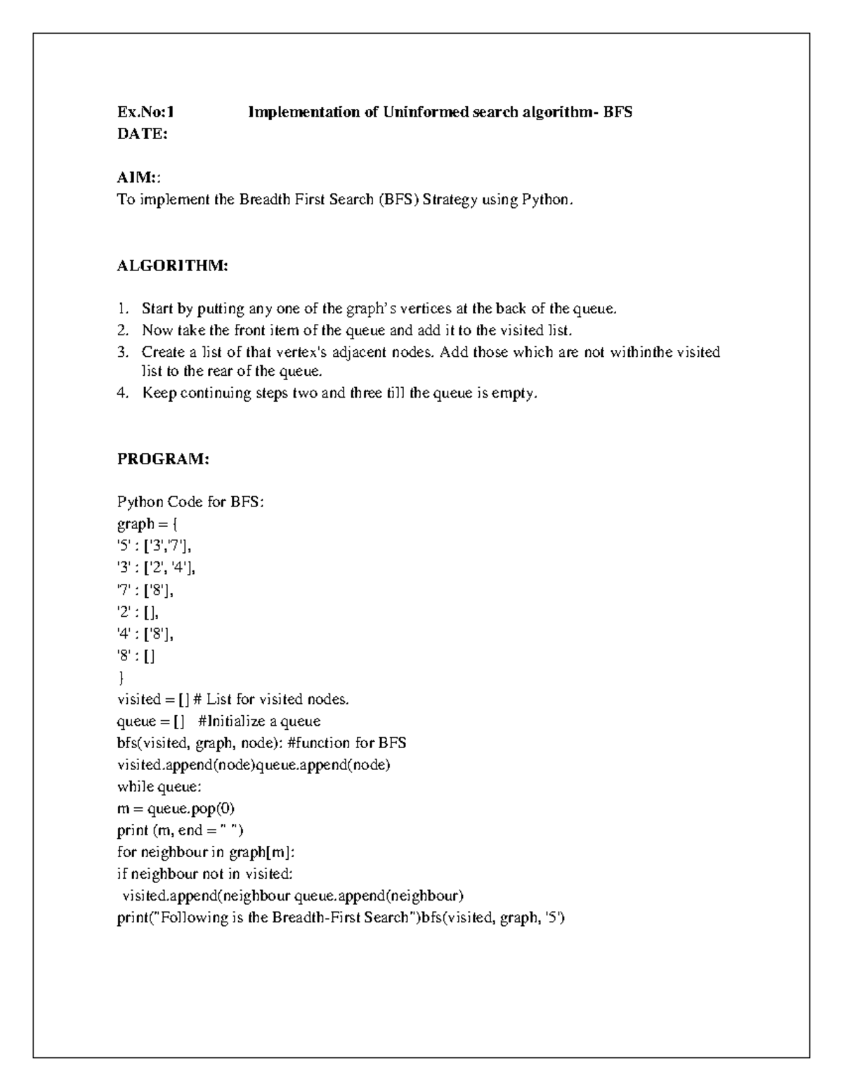 Final AIML - Practical Notes on Search Algorithms and Decision Trees ...