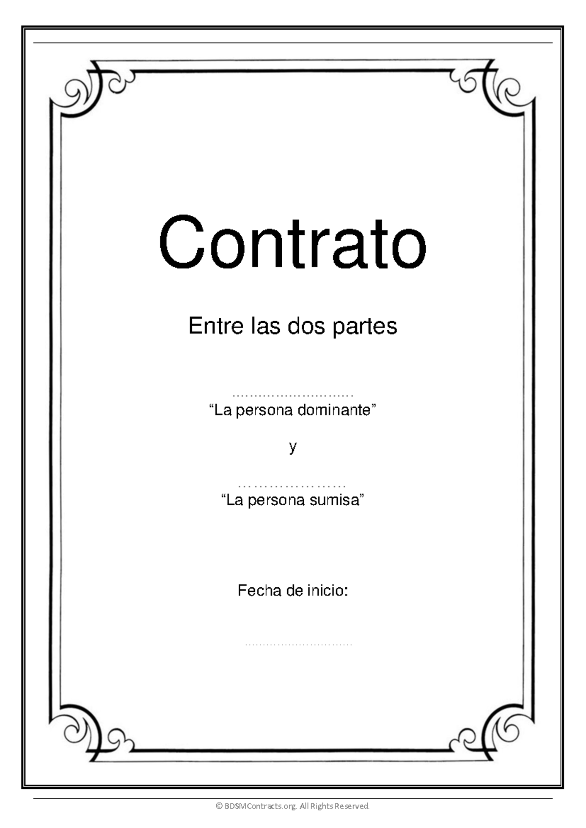 Contrato de Dominante y Sumiso: Normas y Responsabilidades Detalladas - Document Preview