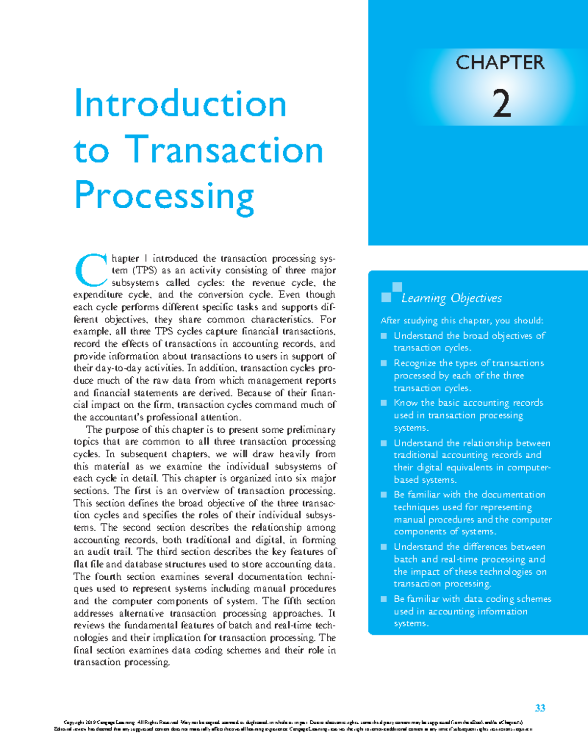 Accounting Information System 10th ed - CHAPTER Introduction 2 to ...