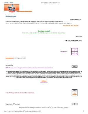 Chem21Labs Exp. 9: Enthalpy of reaction lab report submission - Studocu