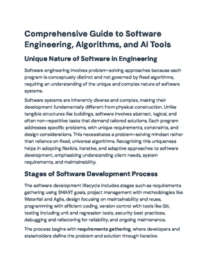 Software Engineering - Study Notes & Assignments - Studocu