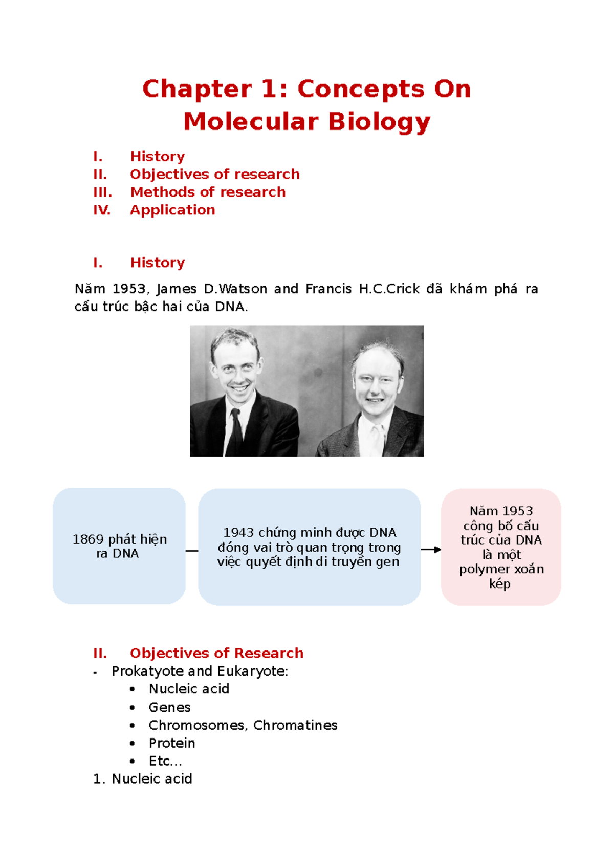 Chapter 1: Concepts in Molecular Biology (MB101) - Studocu