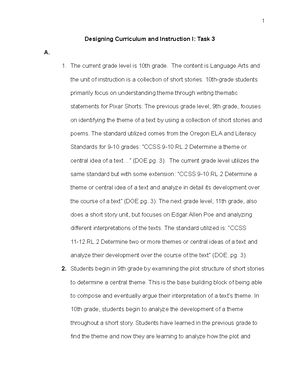 Differentiated Instruction Task 2: Understanding Student Learning ...