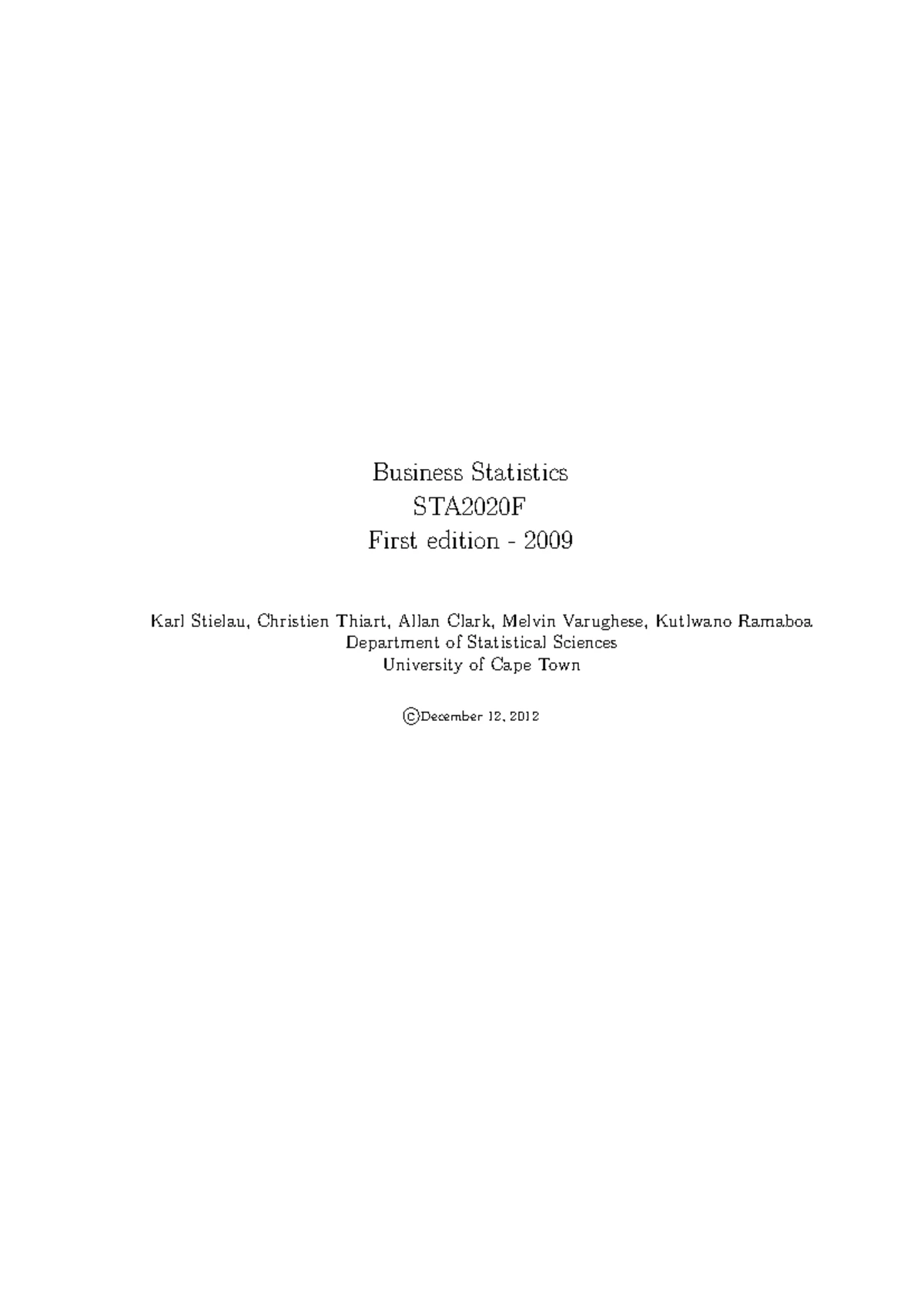 STA2020 Lecture Notes: Understanding T-Tests and ANOVA Methods - Studocu