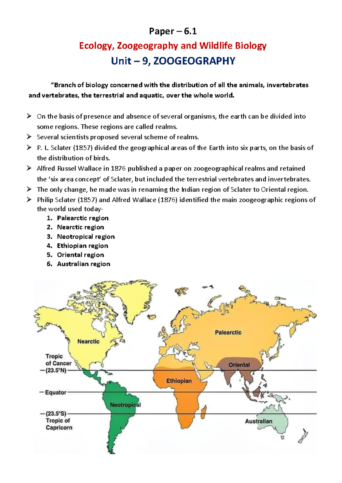 Neotropical Region Zoogeography