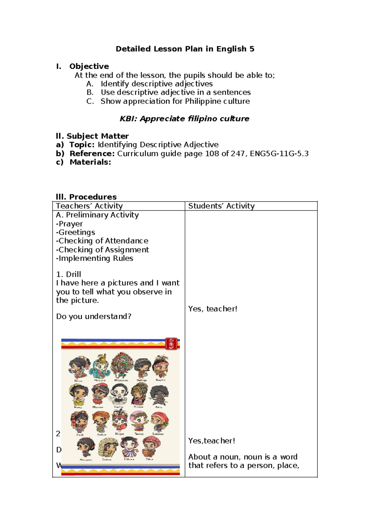 Detailed Lesson Plan in English 5 (jen) - Detailed Lesson Plan in ...