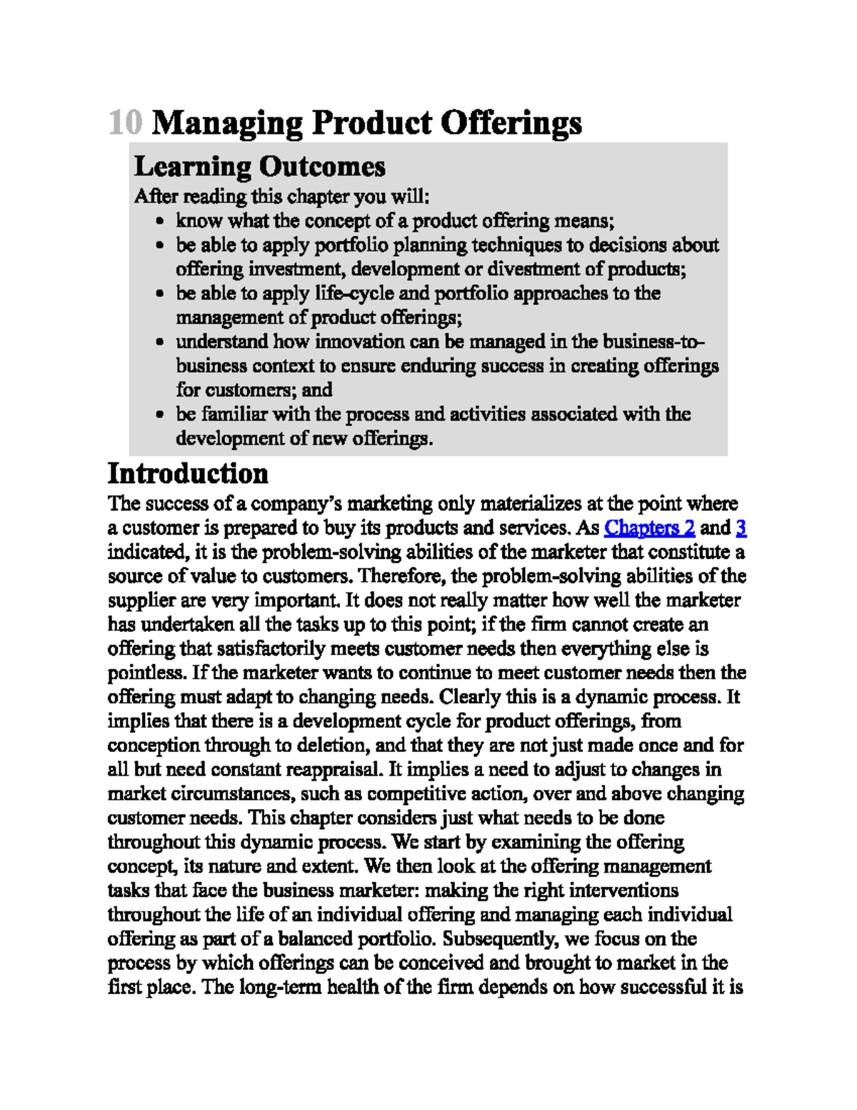 Managing Product Offerings: Key Learning Outcomes and Strategies ...