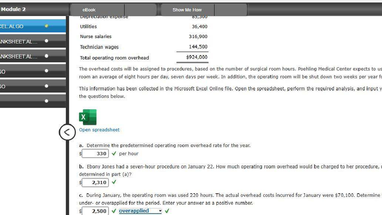 ACC 201 Problem Set: Module 2 - Depreciation & Overhead Costs Analysis ...